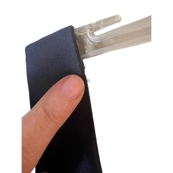 Rickie Freeman Teri Jon Black Sleeveless Ruffle Embellished Beaded Dress 10 - Picture 3 of 9